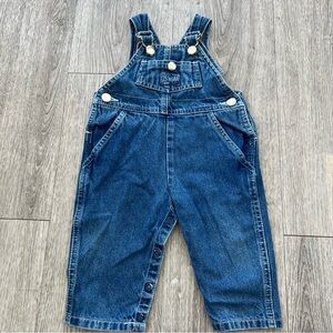 Vintage Y2K US Wear Blue Denim Baby Overalls 12 month